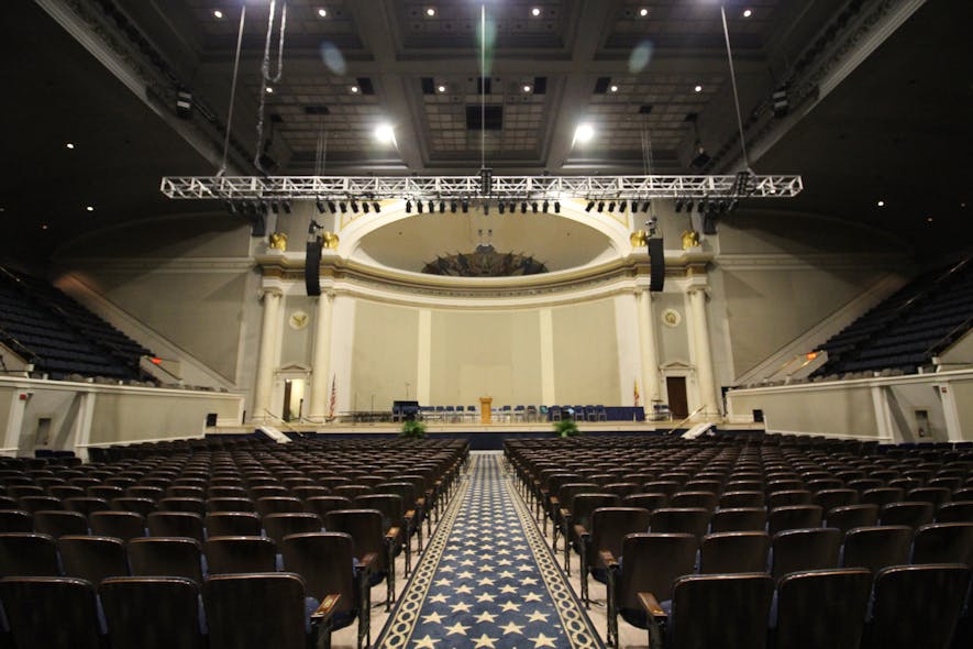 Before: View from orchestra seating, DAR Constitution Hall, circa 2016