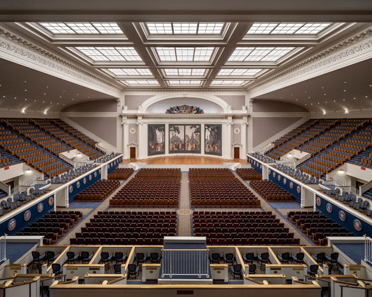 After: View from tier seating, DAR Constitution Hall, 2022